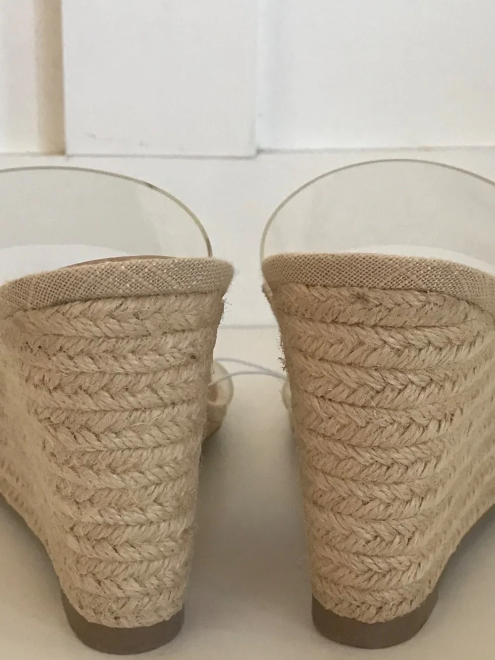 A NEW DAY Ansel Double Band Open Toe Wedge Espadrille Heels Women’s Size 8.5 NWT